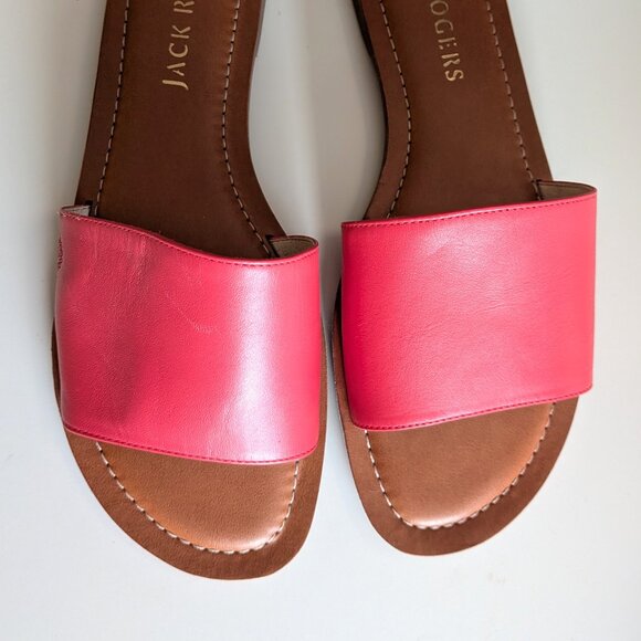 NWOT - Jack Rogers Sofia Slide Fire Red Slides - Size 9M - Picture 2 of 4